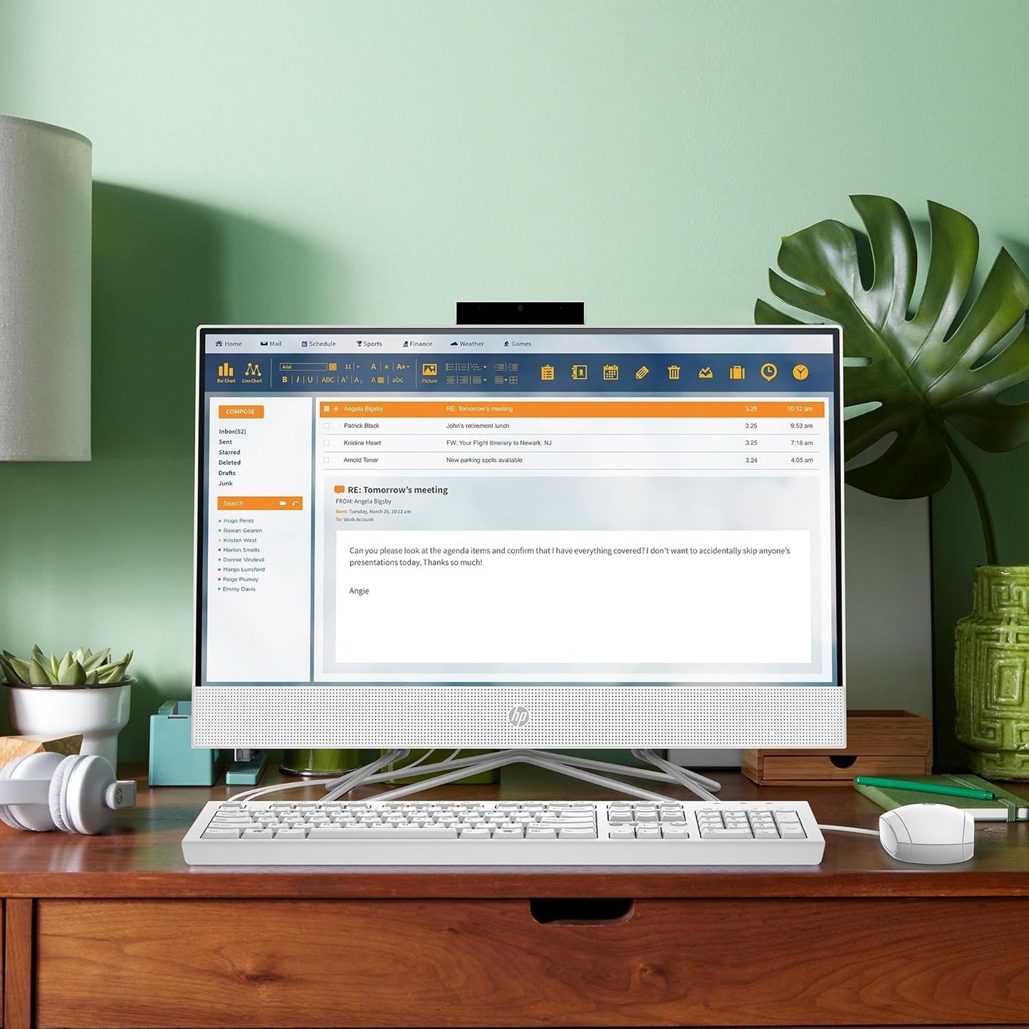 HP 2024 All-In-One Desktop 21.5" FHD Intel Celeron 8GB 256GB SSD