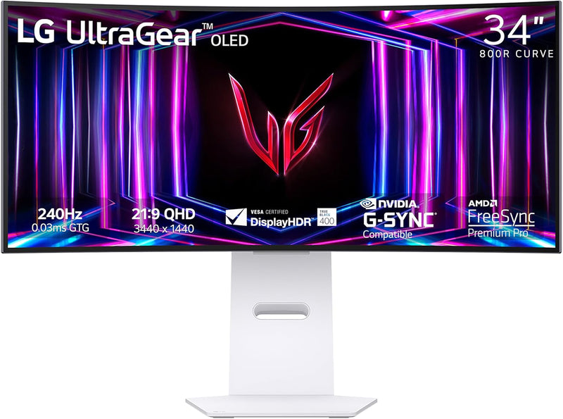 LG 34GS95QE 34-Inch Curved OLED Ultragear Gaming Monitor — main product image