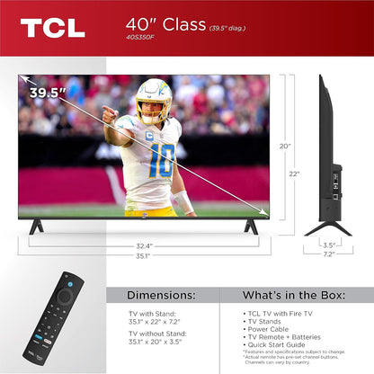 TCL 40S350F 40-Inch 1080p FHD LED Smart Fire TV