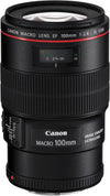 Canon 3554B002-cr EF 100mm f/2.8L IS USM Macro Lens (Renewed)