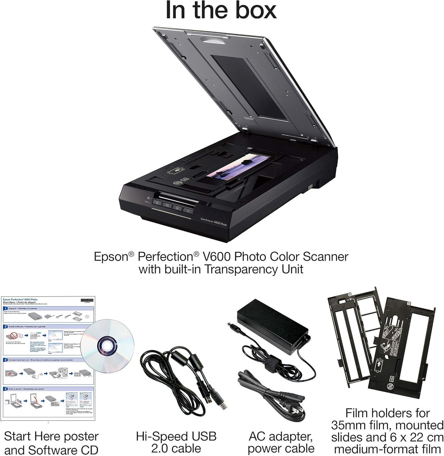 Epson B11B198011 Perfection V600 Photo Scanner Renewed