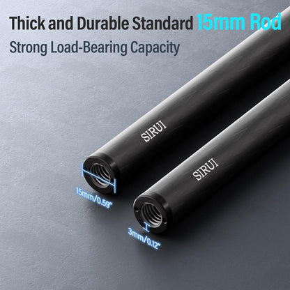 Sirui AM-CR300 15mm Carbon Fiber Rods 12inch Camera Rail