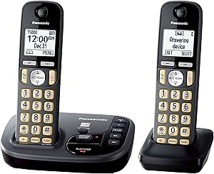 Panasonic KX-TGD222M Cordless Phone - 2 Handsets Answering Machine