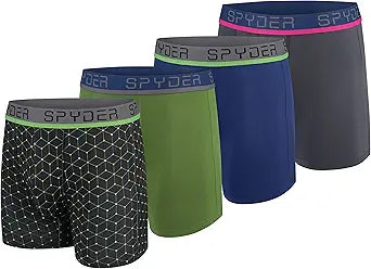 Spyder Performance Boxer Briefs 4-Pack - Poly Spandex Underwear — main product image