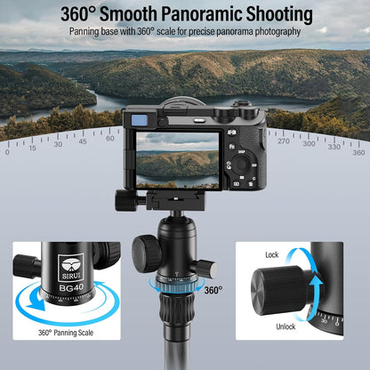 Sirui BG40 Tripod Ball Head - 22lbs Load Capacity