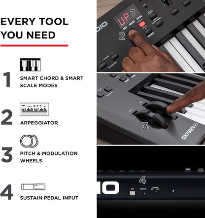 M-Audio Oxygen 49 MKV MIDI Keyboard Controller Beat Pads Software Suite