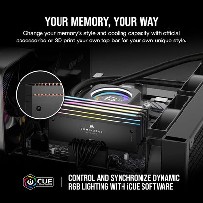 Corsair CMP96GX5M2B6600C32 96GB DDR5 6600MHz Dominator Titanium RGB RAM