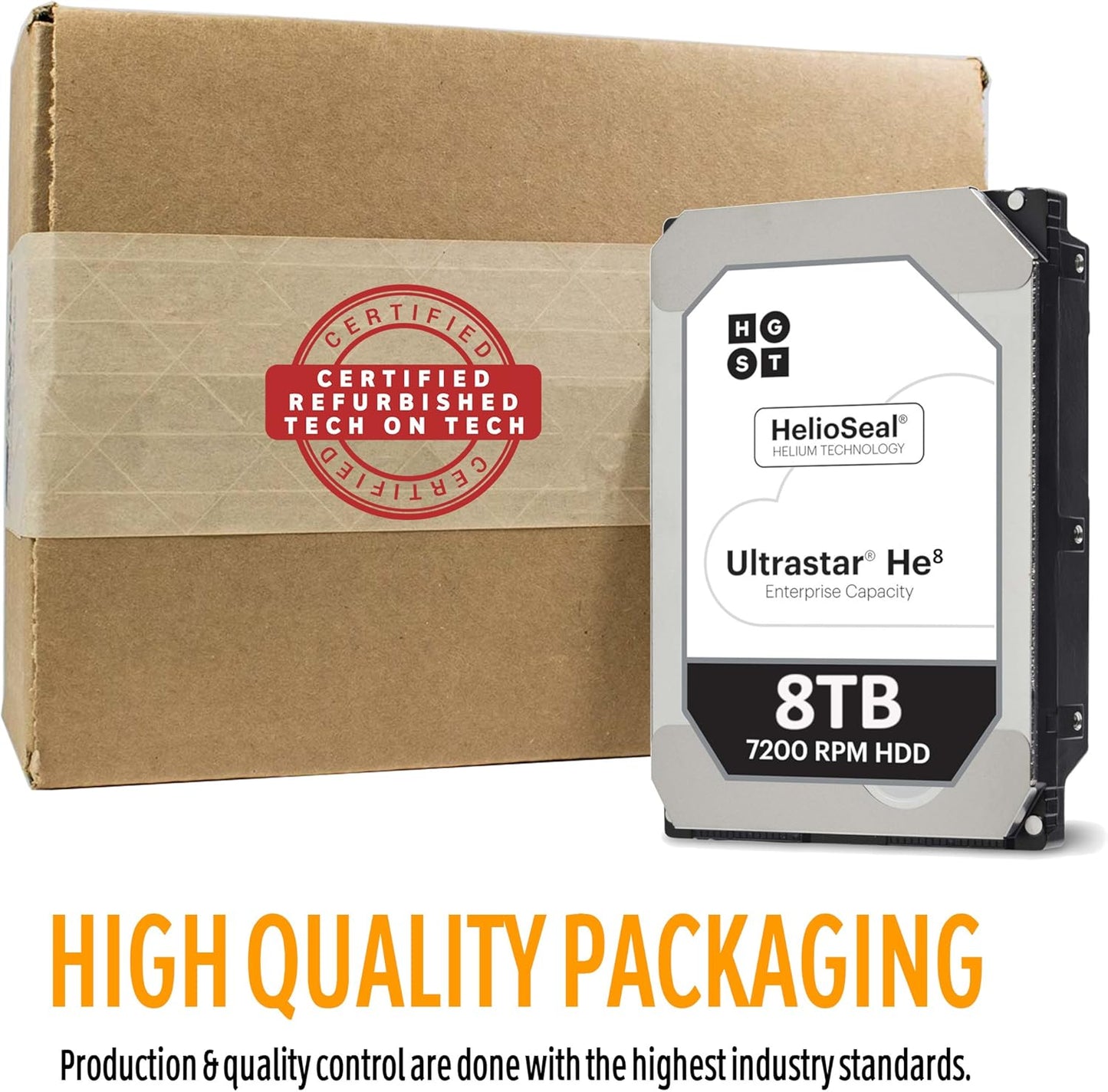 Hitachi HUH728080ALE604 Renewed 8TB SATA HDD