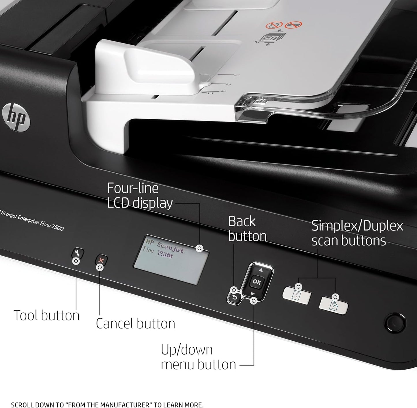 HP L2725B#BGJ Scanjet Enterprise Flow 7500 Flatbed Scanner