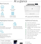 HP J8H61A#BGJ LaserJet Pro M501dn Duplex Printer - Warranty