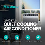 Hisense AHP14LZ_EAB 12000 BTU Wi-Fi Window AC (Renewed)