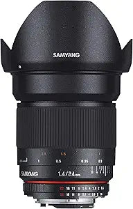 Samyang SY24M-C 24mm f/1.4 Wide Angle Lens Canon