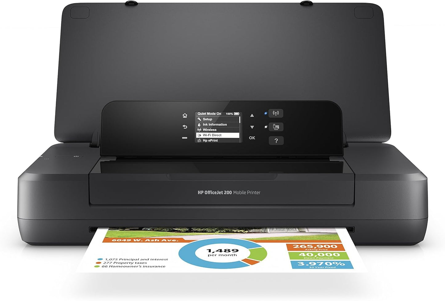 HP CZ993A OfficeJet 200 Portable Wireless Printer (Renewed)