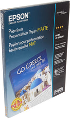 Epson S041257 Heavyweight Matte Paper 8.5x11 50 Sheets