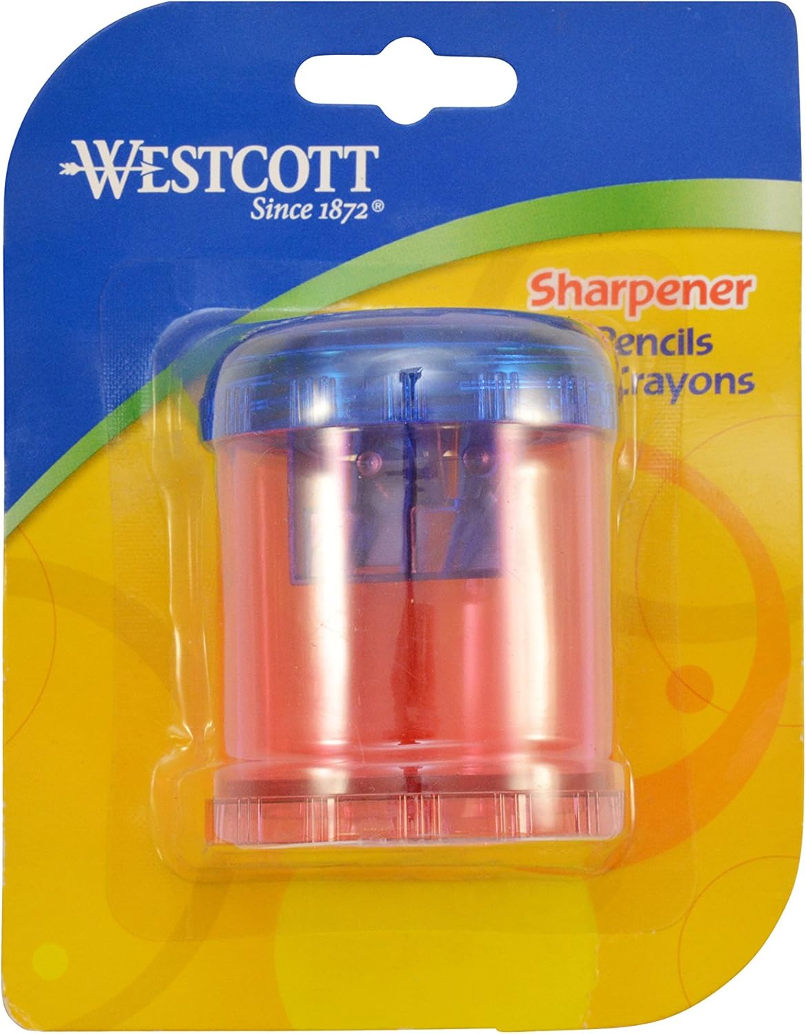 Westcott Plastic Pencil and Crayon Sharpener Assorted