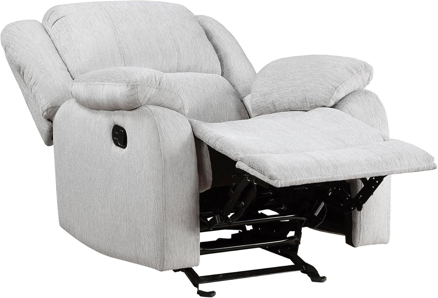 Lexicon 194840244721 Glider Recliner Living Room Chair Grey