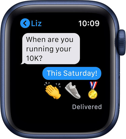 Apple MG143LL/A-cr Watch Series 6 40mm Blue (Renewed)