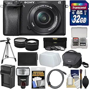 Sony K-91718-02 Alpha A6300 4K Camera Lens Kit