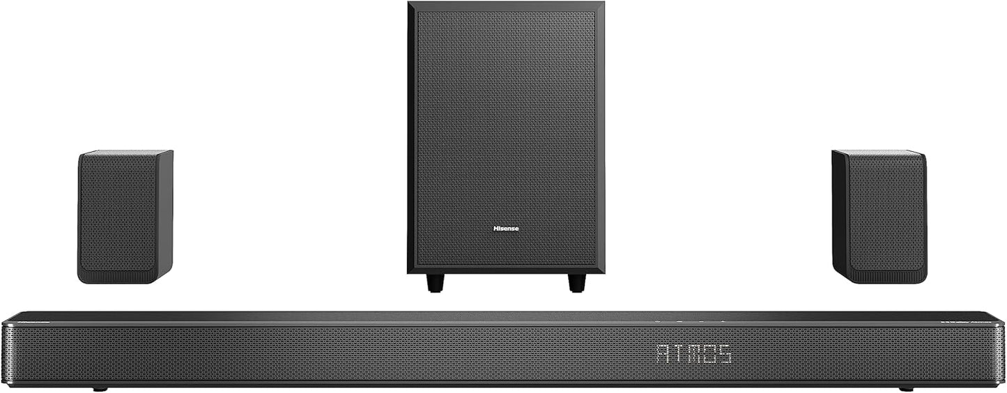 Hisense AX5125H 5.1.2 Dolby Atmos Soundbar & Subwoofer (Renewed)