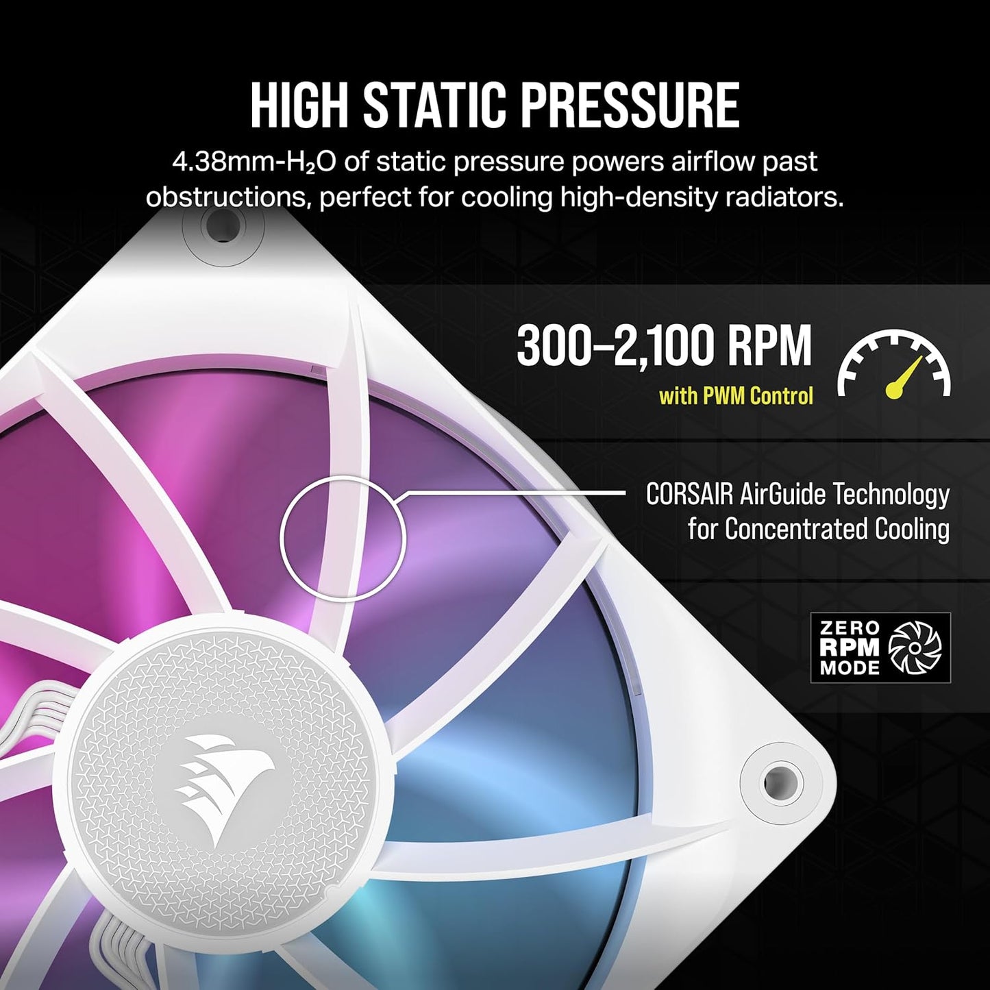 Corsair CO-9051022-WW iCUE Link RX120 RGB Fan Triple Pack