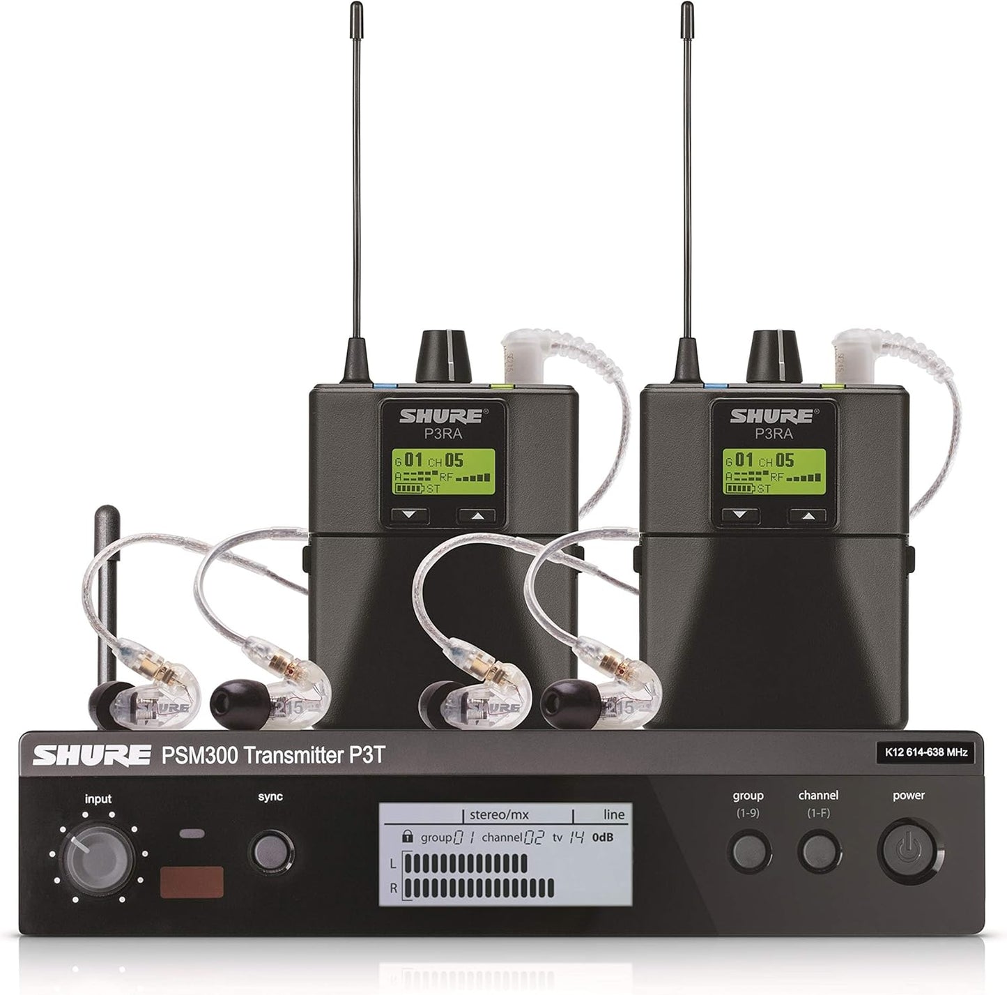 Shure P3TRA215TWP-G20 - PSM300 Wireless In-Ear Monitor System