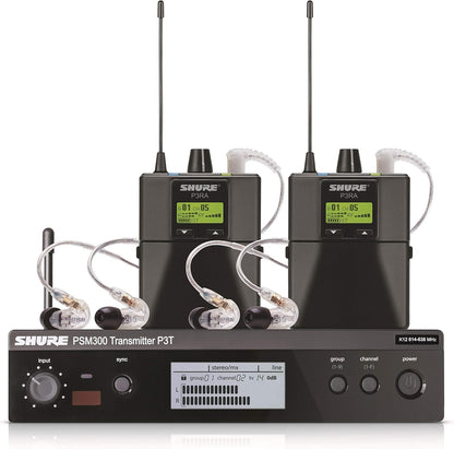Shure P3TRA215TWP-G20 - PSM300 Wireless In-Ear Monitor System