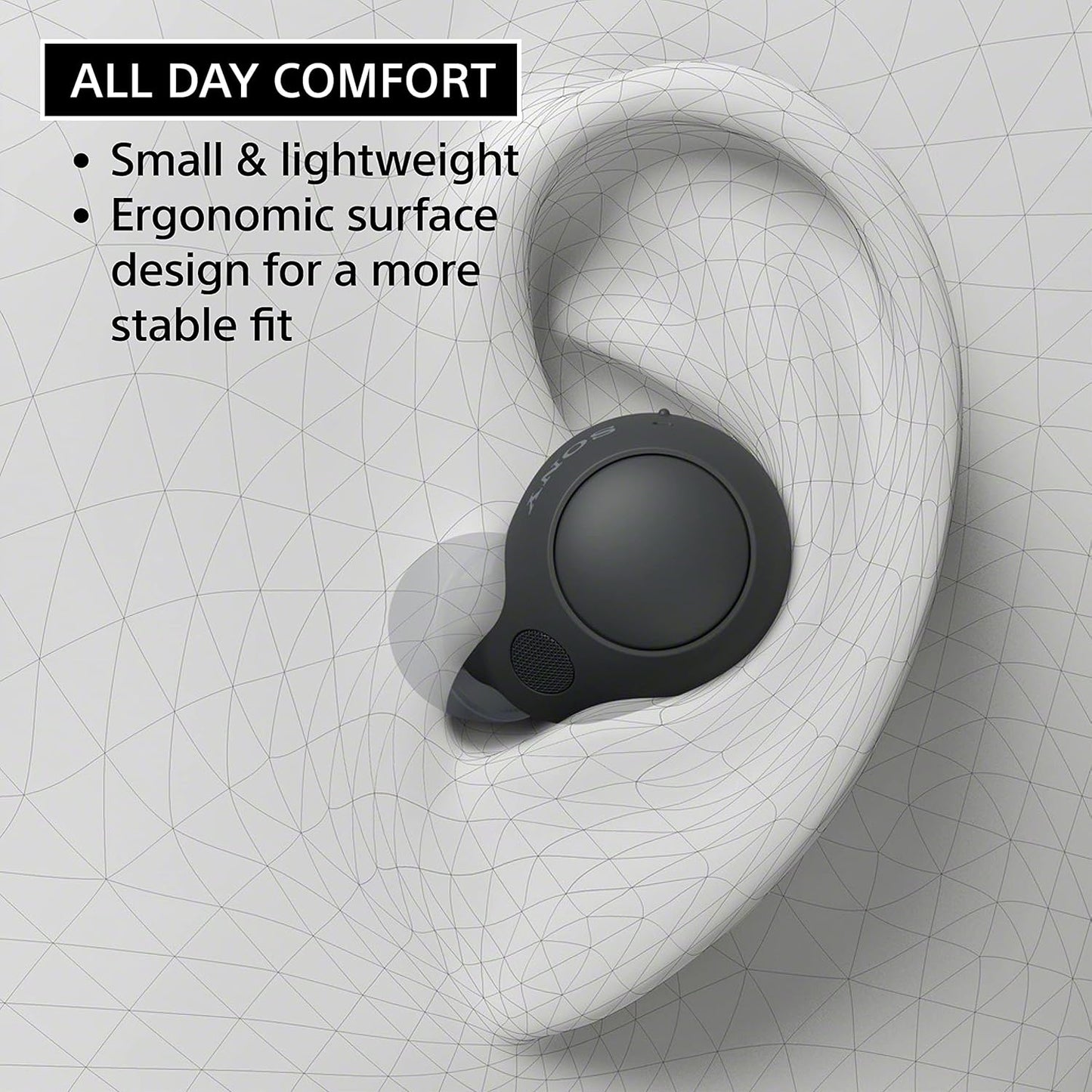 Sony WFC700N/B Wireless Noise Canceling Earbuds Black