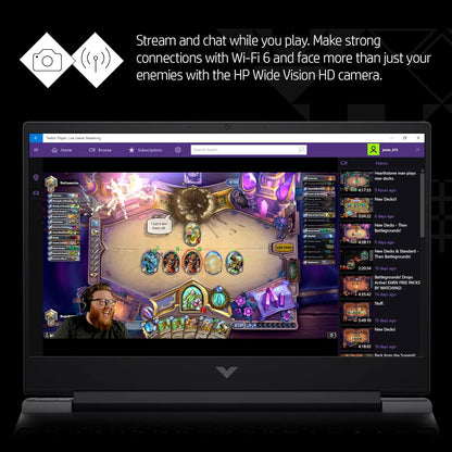 HP 7H9Y7UA#ABA Victus 15 i7 RTX 4050 Gaming Laptop