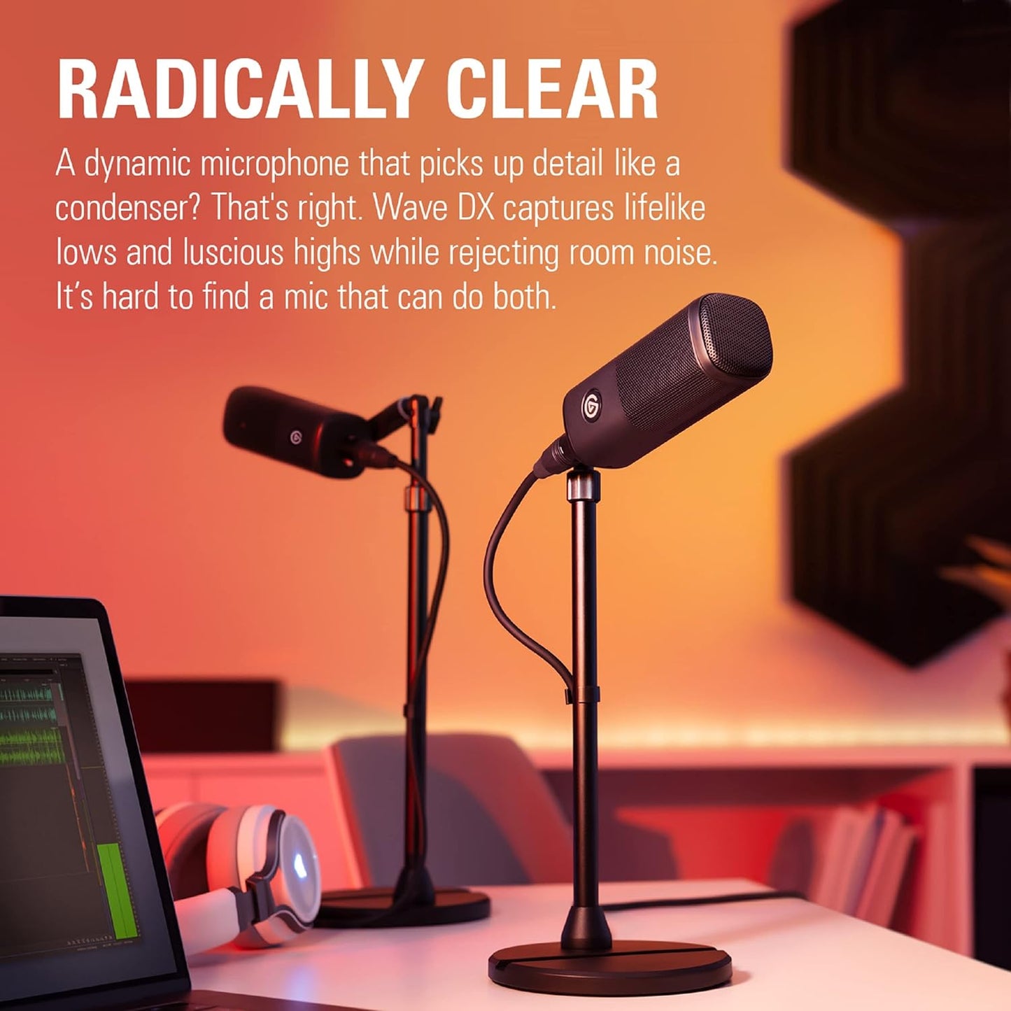 Elgato Wave DX Dynamic XLR Microphone for Streaming