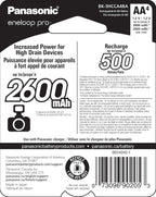 Panasonic BK-3HCCA4BA eneloop Pro AA Rechargeable Batteries