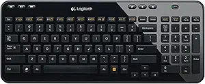 Logitech K360 Wireless Keyboard - Compact, Black (Renewed)