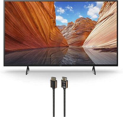 Sony KD50X80J 50" 4K HDR Smart TV with Austere HDMI Cable