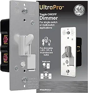 GE 18025 Dimmer Switch Single Pole LED CFL