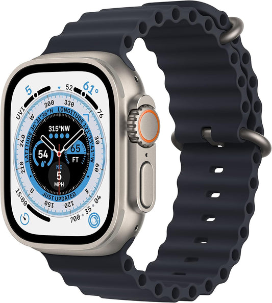Apple MQET3LL/A Watch Ultra 49mm Titanium Ocean Band Renewed