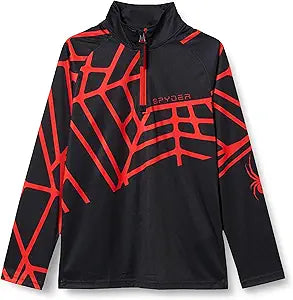 Spyder Radial Zip T-neck - Boy's Performance Top