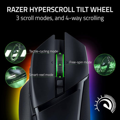 Razer Basilisk V3 Pro Customizable Wireless Gaming Mouse (Renewed)