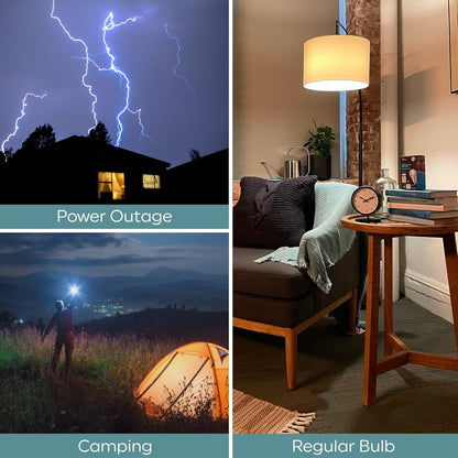 GE 93130526 LED+ Battery Backup Flashlight Bulbs 2-Pack