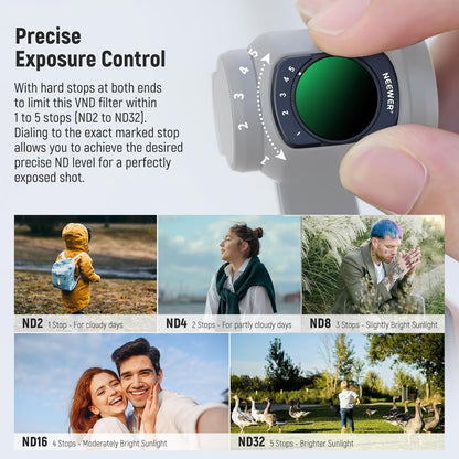 Neewer Variable ND2-32 DJI Osmo Pocket 3 Filter