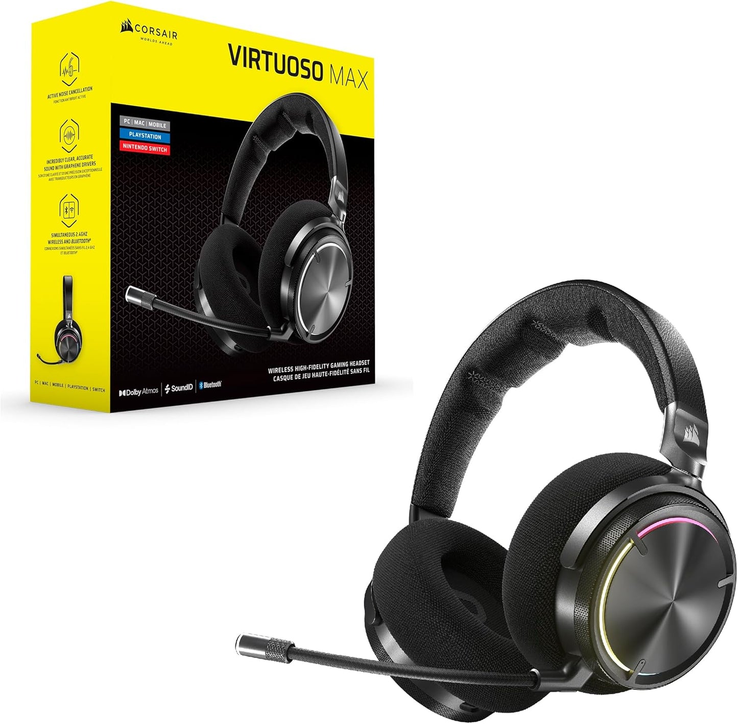 Corsair CA-9011372-WW Virtuoso MAX Wireless Gaming Headset