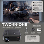 RCA CURRPJ241BK DVD Projector with Screen & Bluetooth