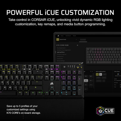 Corsair CH-910981E-NA K70 CORE RGB Gaming Keyboard