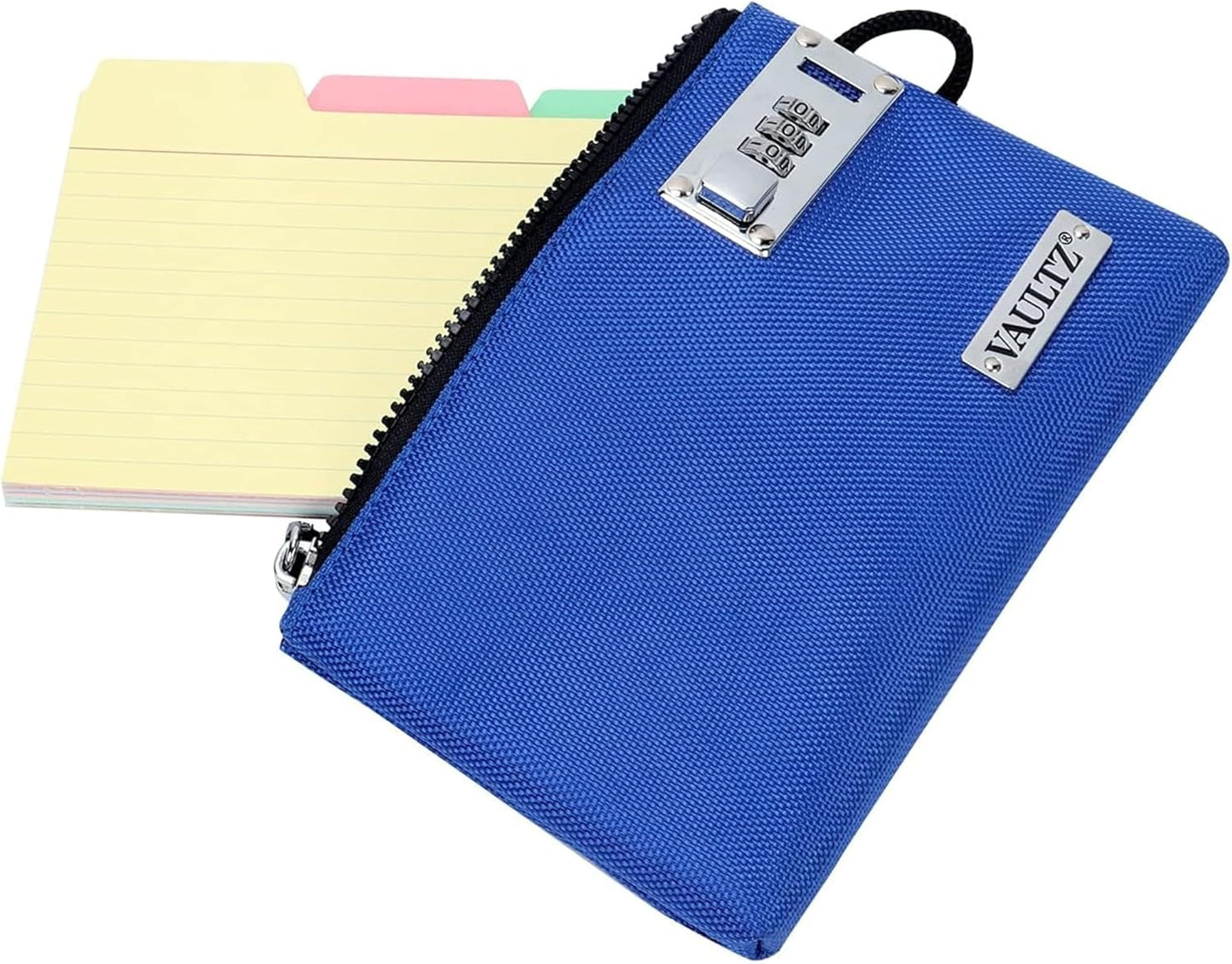 Vaultz Locking Money Bag 5x8 Inch - Blue