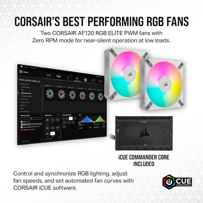 Corsair iCUE H100i Elite CAPELLIX XT 240mm Liquid CPU Cooler White
