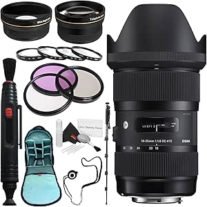 Sigma 210-306-3 18-35mm f/1.8 Nikon Lens Bundle