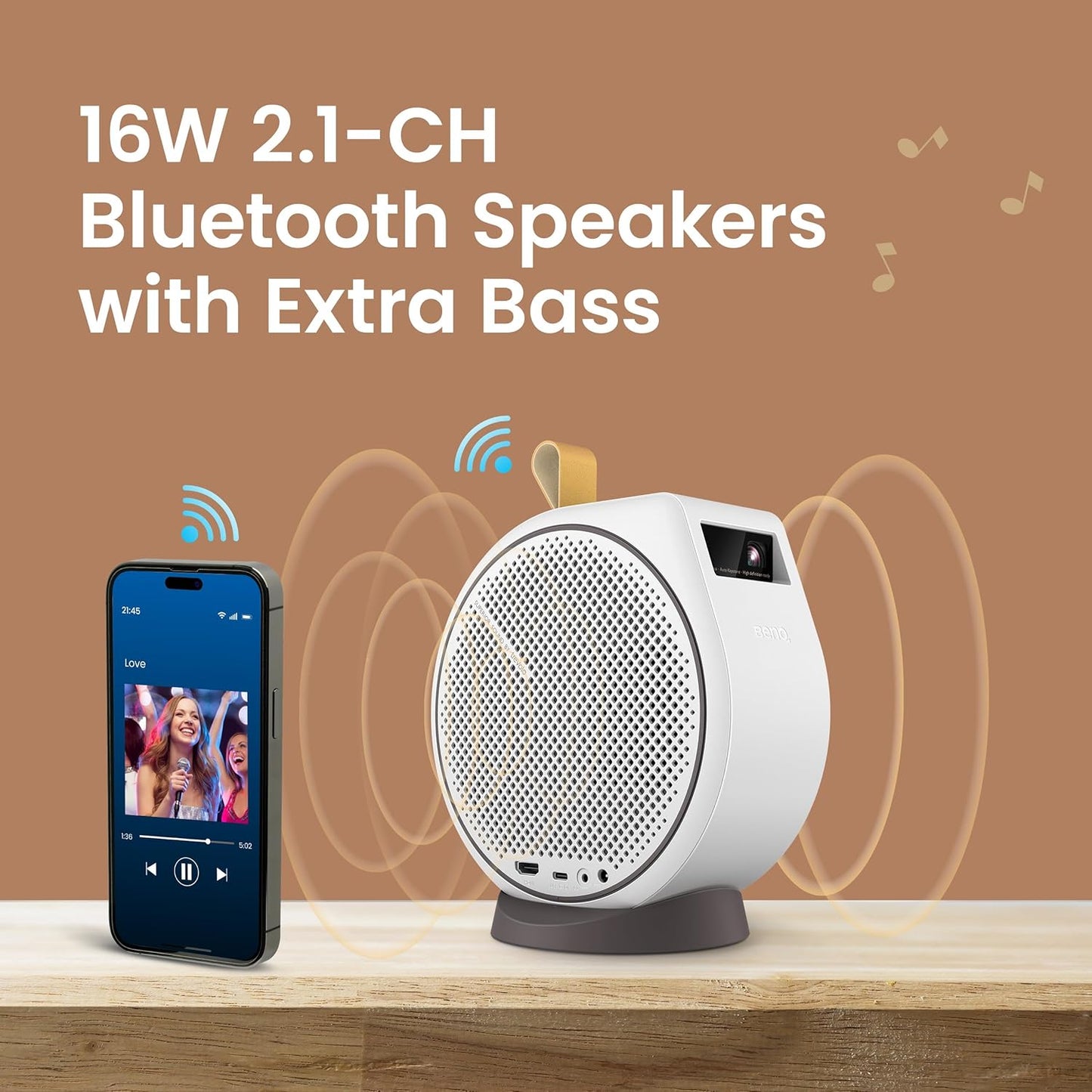 BenQ GV30 Portable Smart Projector Android TV Renewed