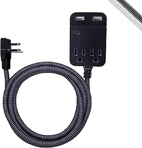 GE 41500 Pro 2 Outlet USB Surge Protector