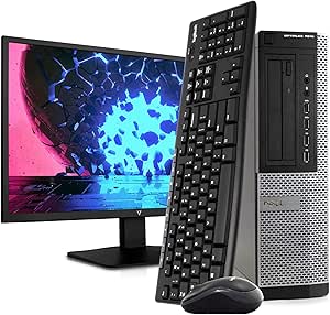 Dell 7010 Optiplex i5 16GB 512GB SSD 24" Monitor Renewed