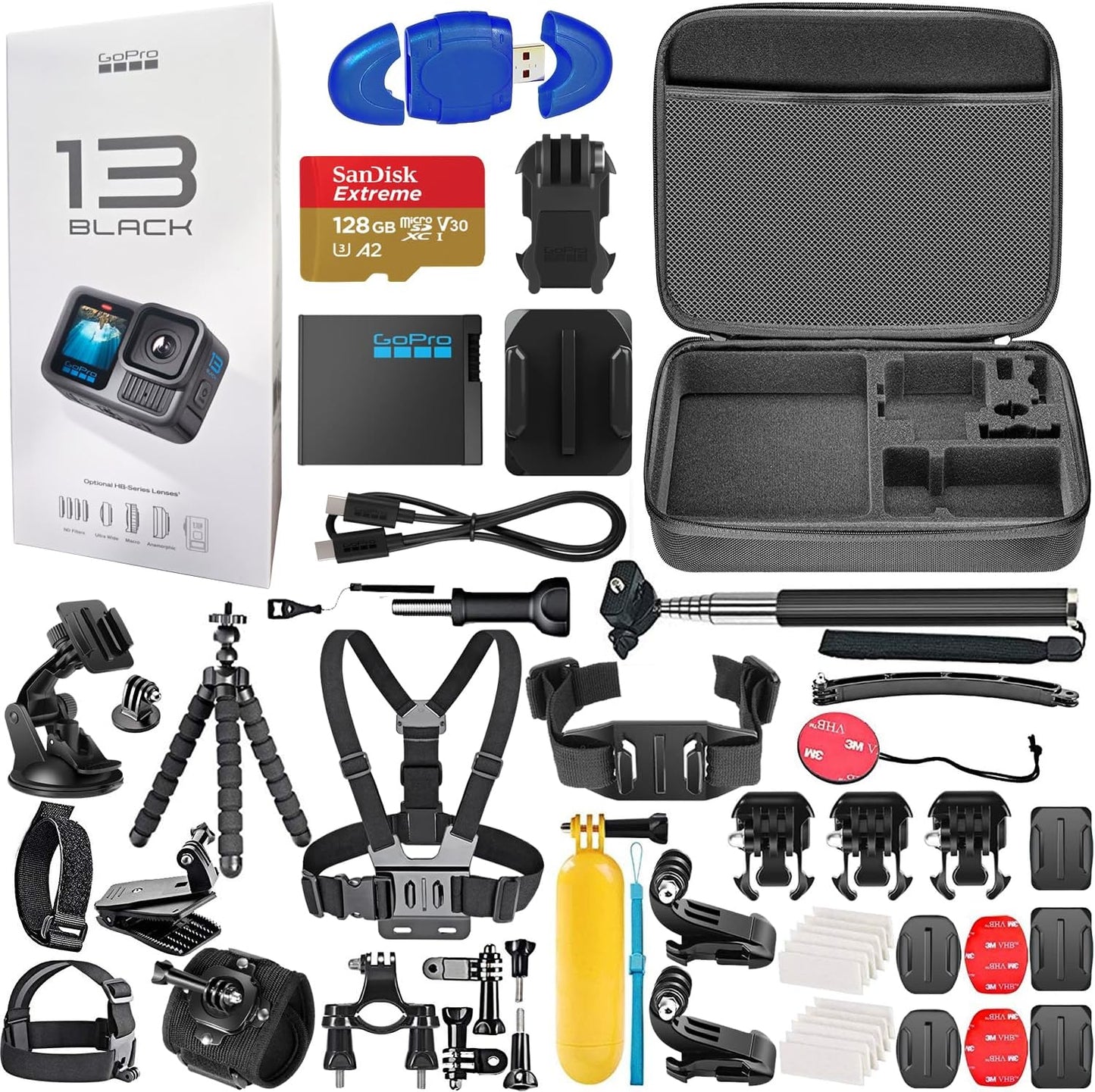 GoPro HERO13 Black Action Camera Bundle + Accessories