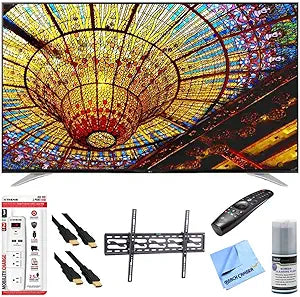 LG E3LG79UF7700 79-Inch 4K Smart LED TV Bundle