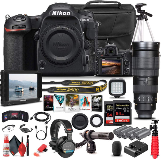 Nikon 1559 D500 DSLR Camera 200-500mm Lens Renewed
